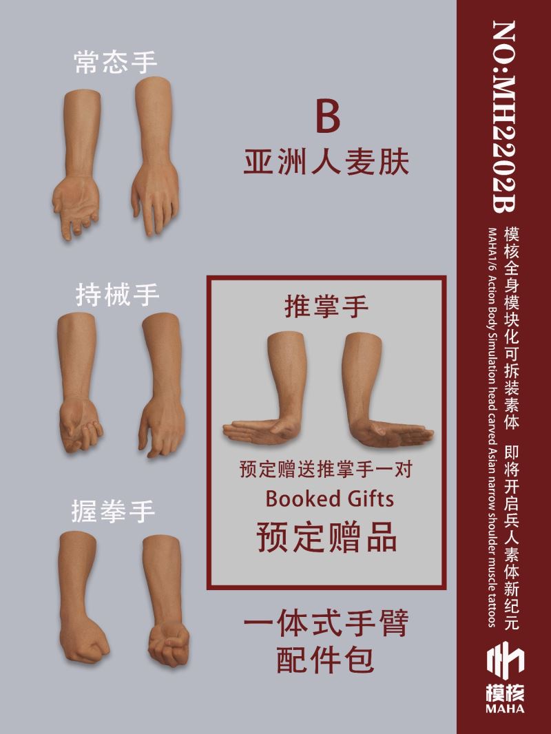 Modular male body and one-piece arm accessory package 1/6