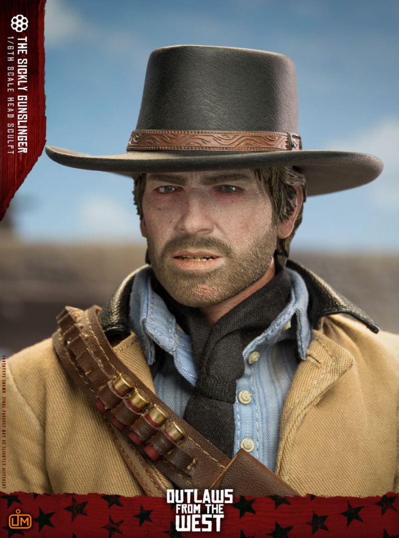 Cowboy Head Sculpt with Hat (LGH002) 1/6