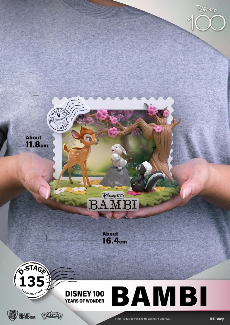 Disney classics in the 100 Years of Wonder commemorative D-Stage