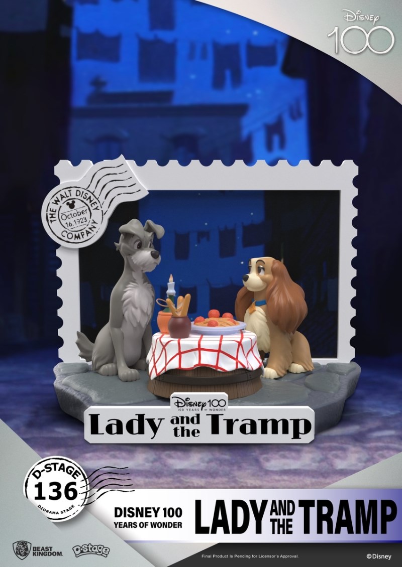 Disney classics in the 100 Years of Wonder commemorative D-Stage