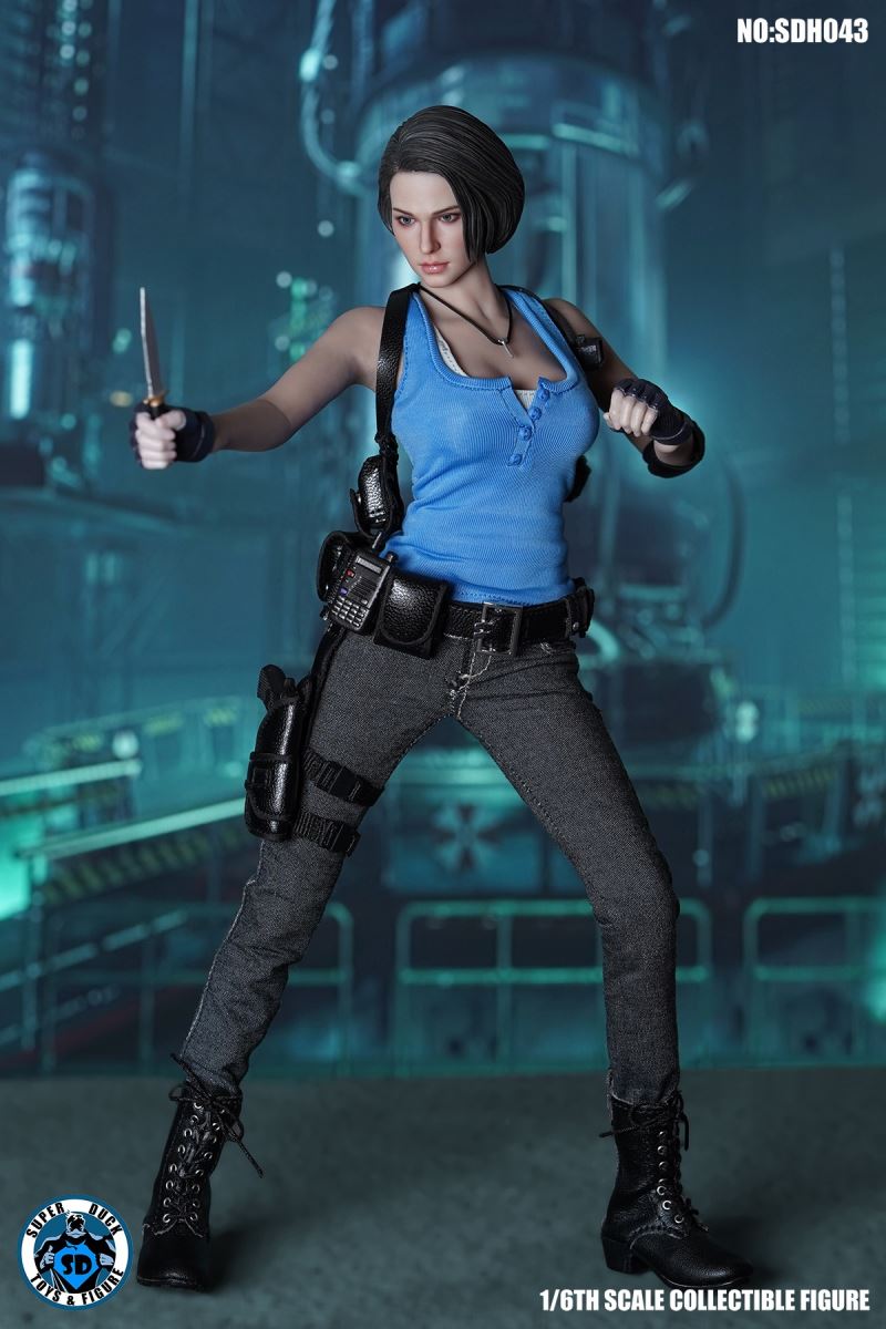 Biochemical policewoman head carving (SDH043) 1/6