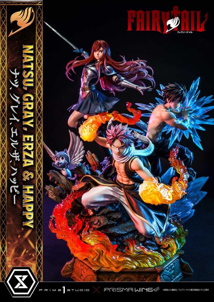 FAIRY TAIL NATSU, GRAY, ERZA AND HAPPY