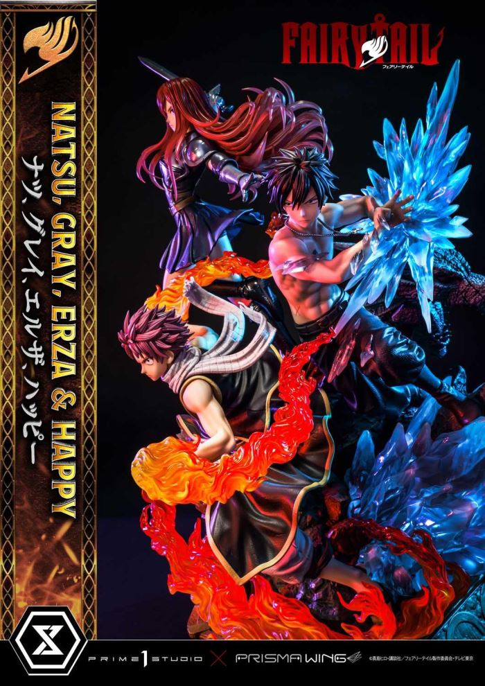 FAIRY TAIL NATSU, GRAY, ERZA AND HAPPY