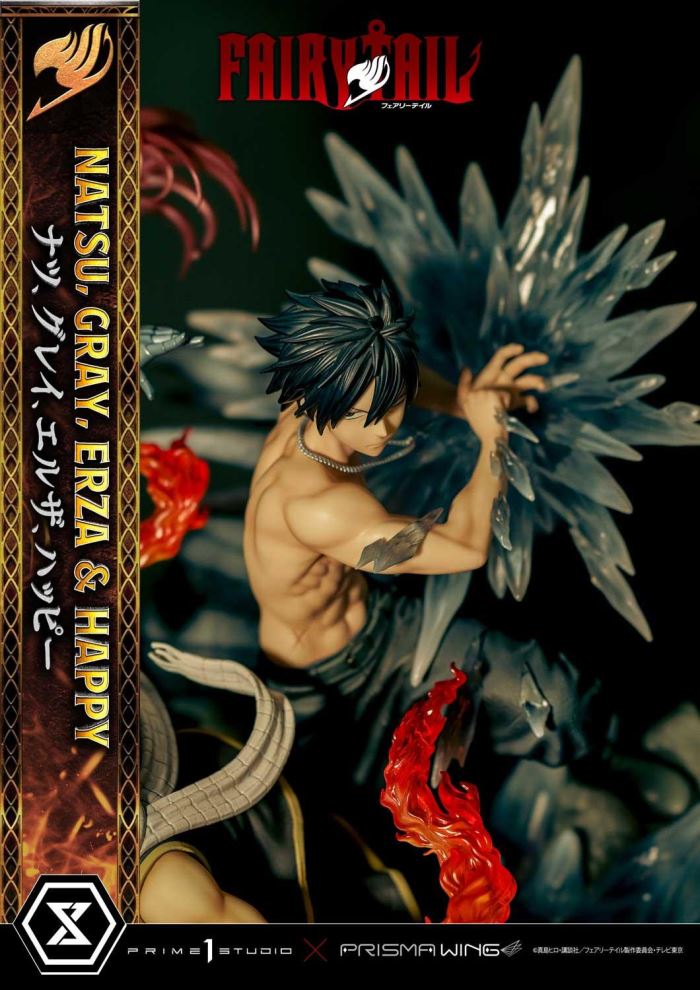 FAIRY TAIL NATSU, GRAY, ERZA AND HAPPY