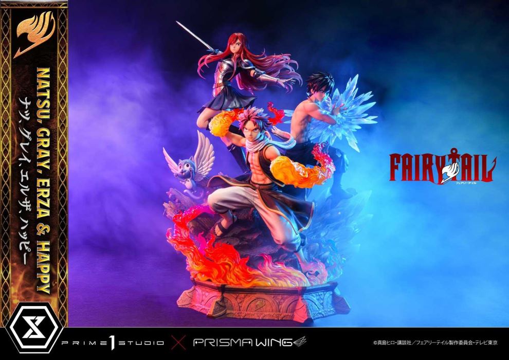 FAIRY TAIL NATSU, GRAY, ERZA AND HAPPY