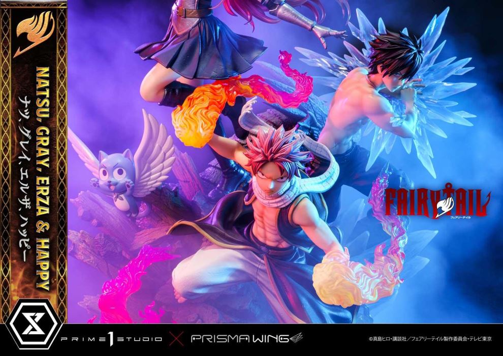 FAIRY TAIL NATSU, GRAY, ERZA AND HAPPY