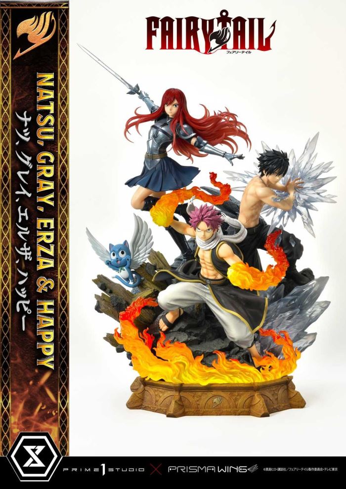 FAIRY TAIL NATSU, GRAY, ERZA AND HAPPY