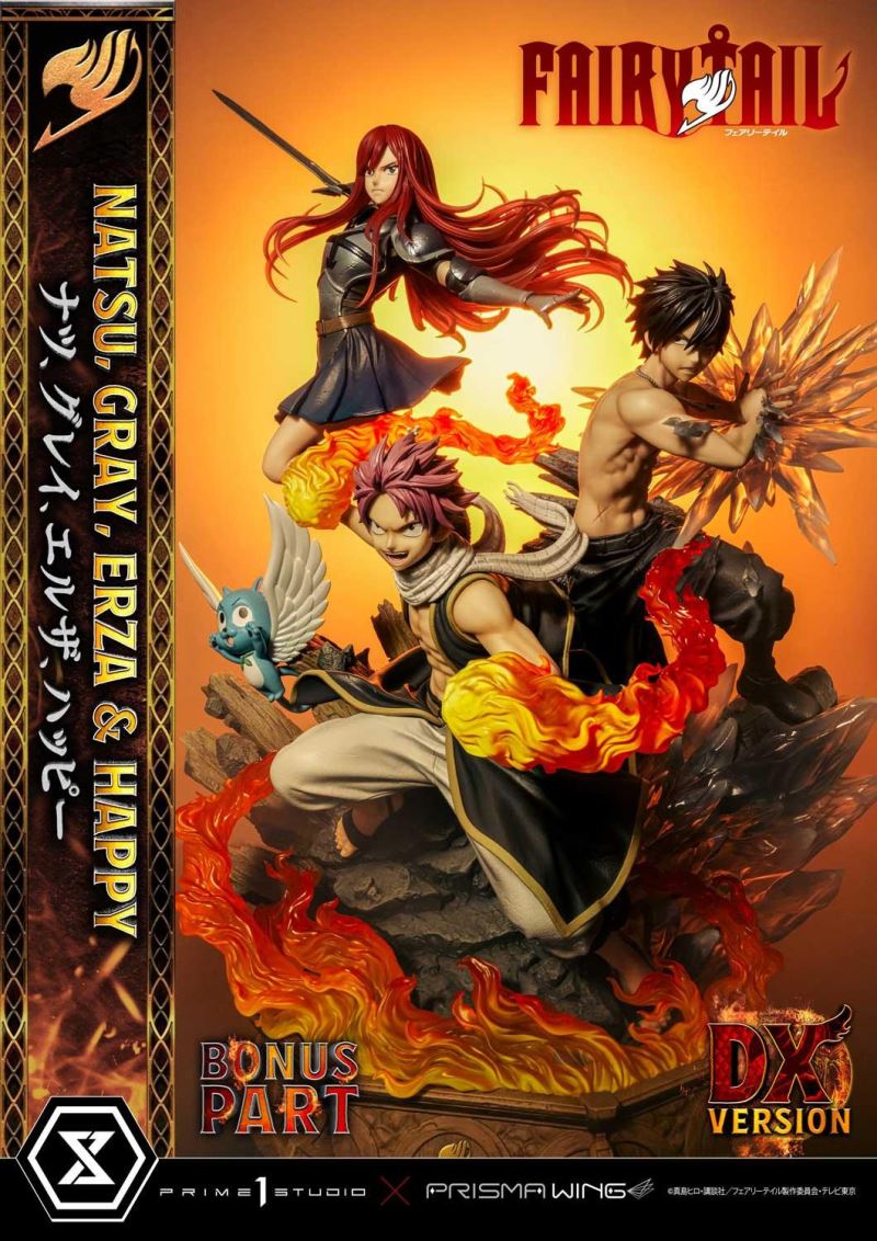 FAIRY TAIL NATSU, GRAY, ERZA AND HAPPY DX