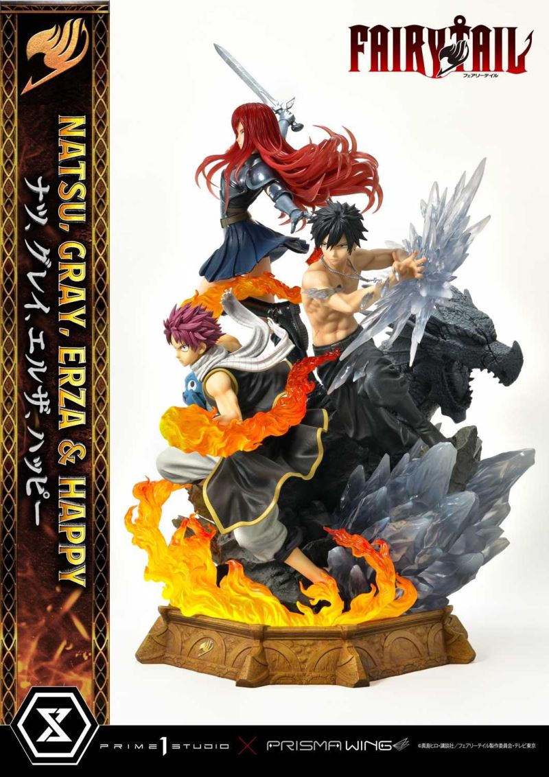 FAIRY TAIL NATSU, GRAY, ERZA AND HAPPY DX