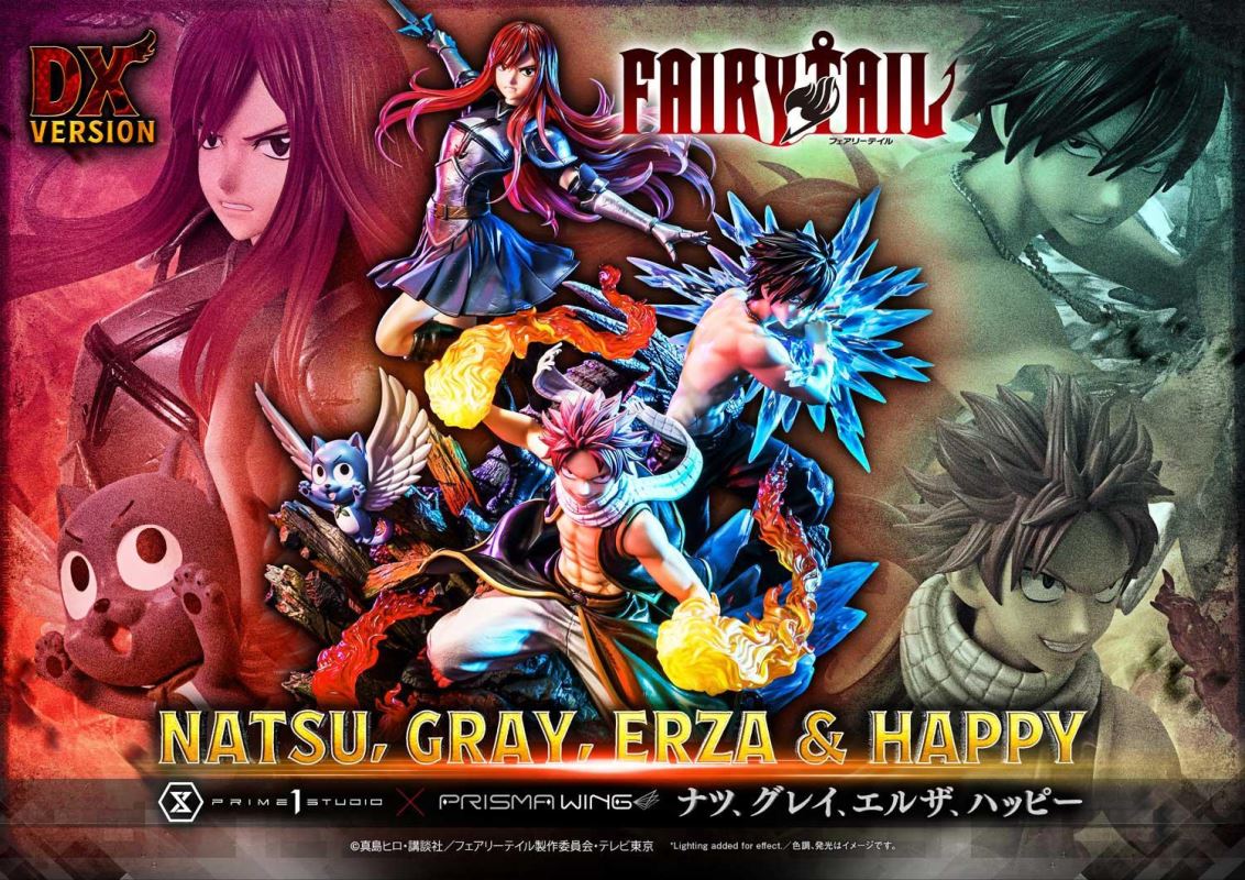 FAIRY TAIL NATSU, GRAY, ERZA AND HAPPY DX