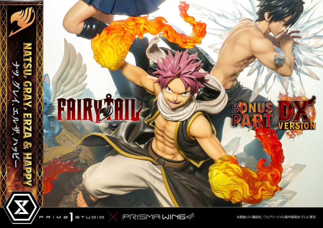 FAIRY TAIL NATSU, GRAY, ERZA AND HAPPY DX