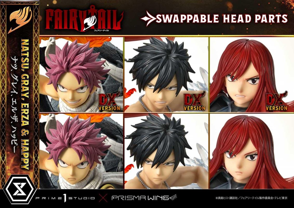 FAIRY TAIL NATSU, GRAY, ERZA AND HAPPY DX