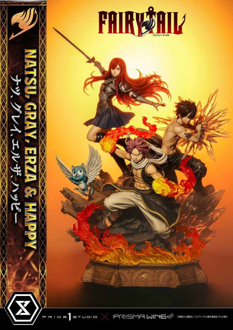 FAIRY TAIL NATSU, GRAY, ERZA AND HAPPY DX