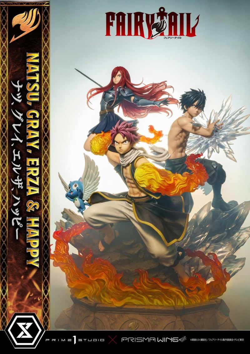 FAIRY TAIL NATSU, GRAY, ERZA AND HAPPY DX