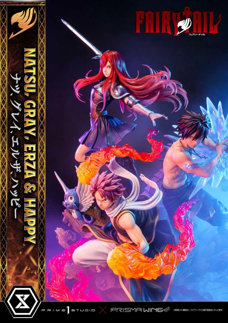 FAIRY TAIL NATSU, GRAY, ERZA AND HAPPY DX