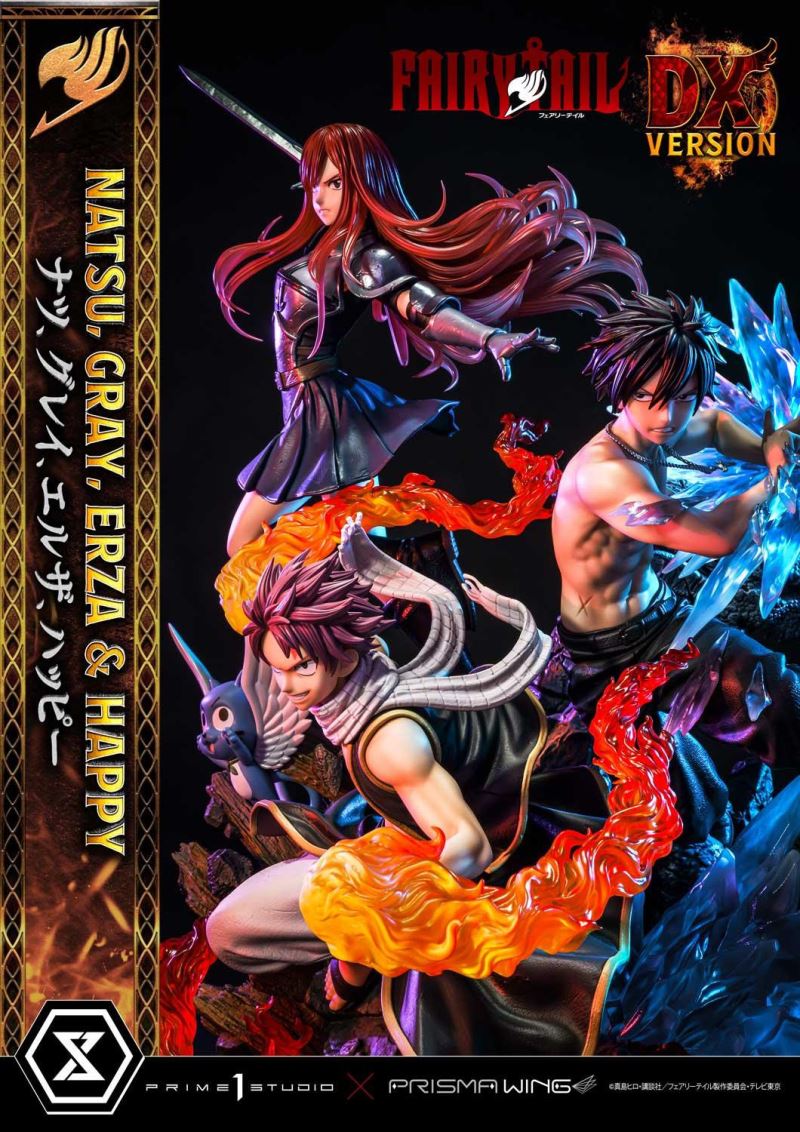 FAIRY TAIL NATSU, GRAY, ERZA AND HAPPY DX
