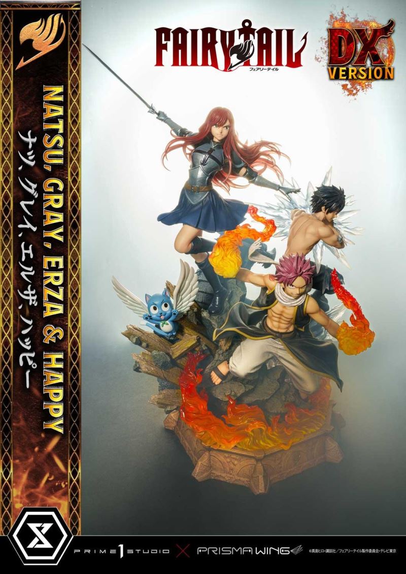 FAIRY TAIL NATSU, GRAY, ERZA AND HAPPY DX
