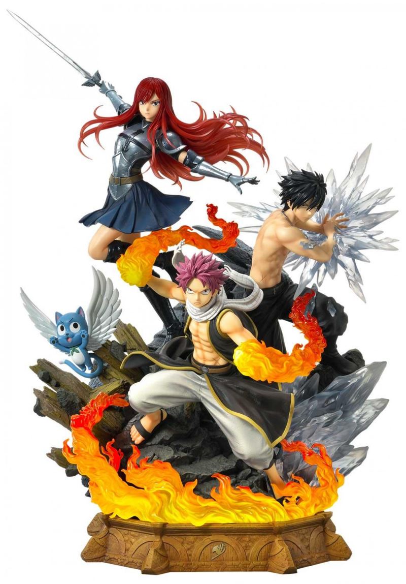 FAIRY TAIL NATSU, GRAY, ERZA AND HAPPY DX