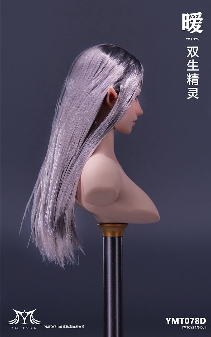 Twin elf head sculpture 1/6