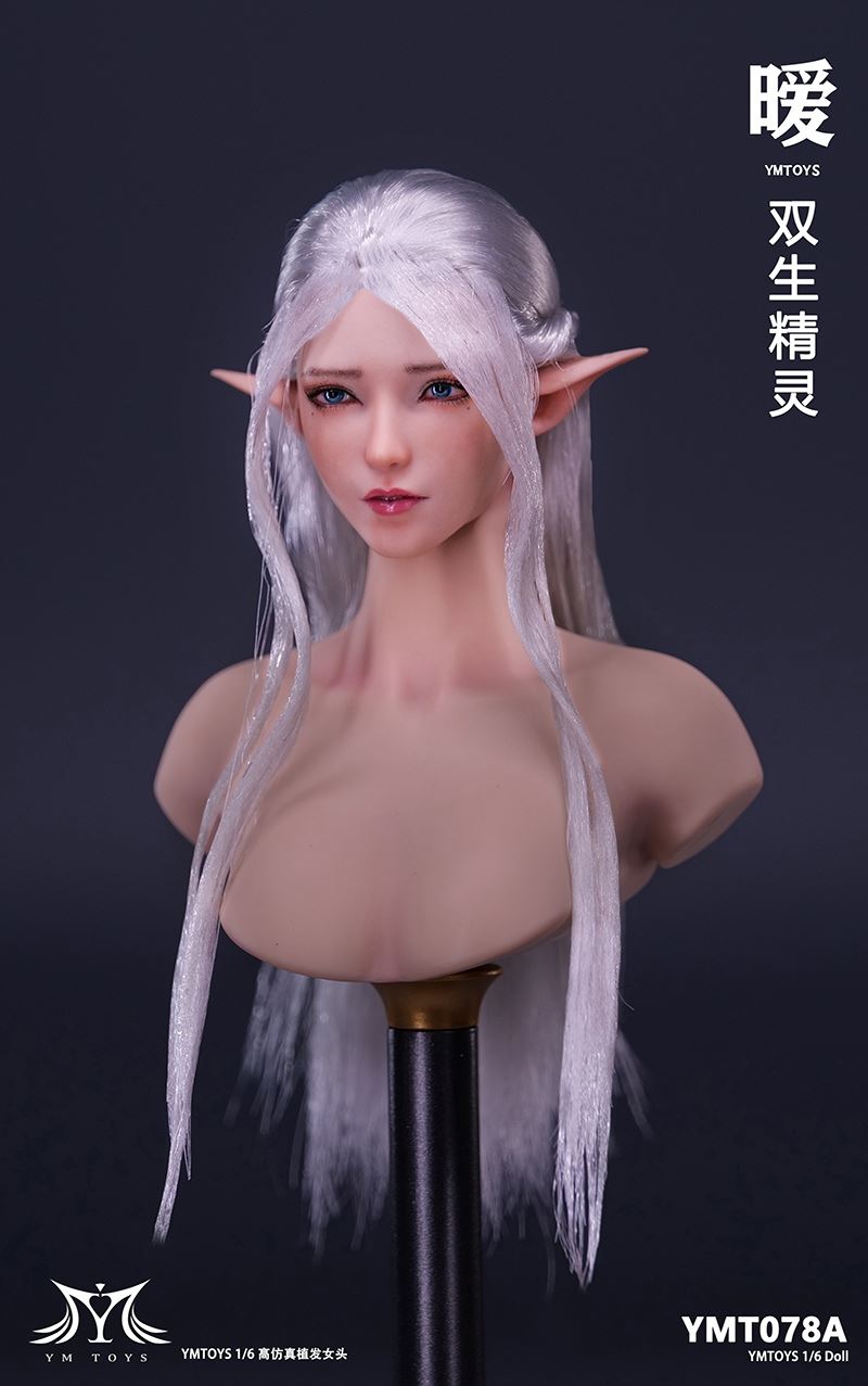 Twin elf head sculpture 1/6