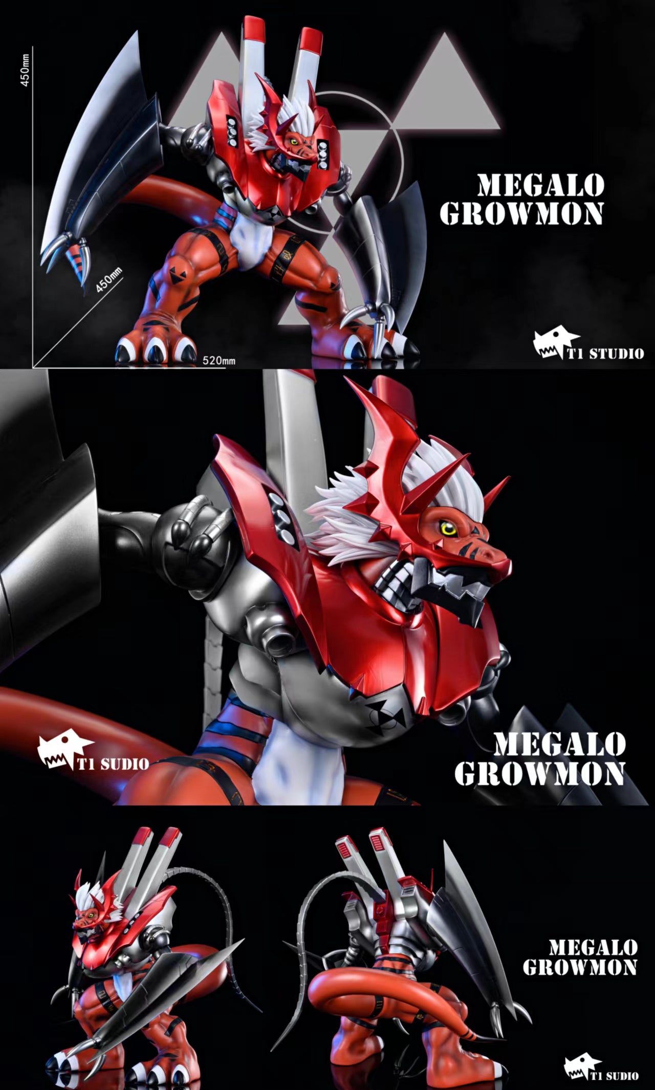 Megalo Growmon/ WarGrowlmon - Digimon