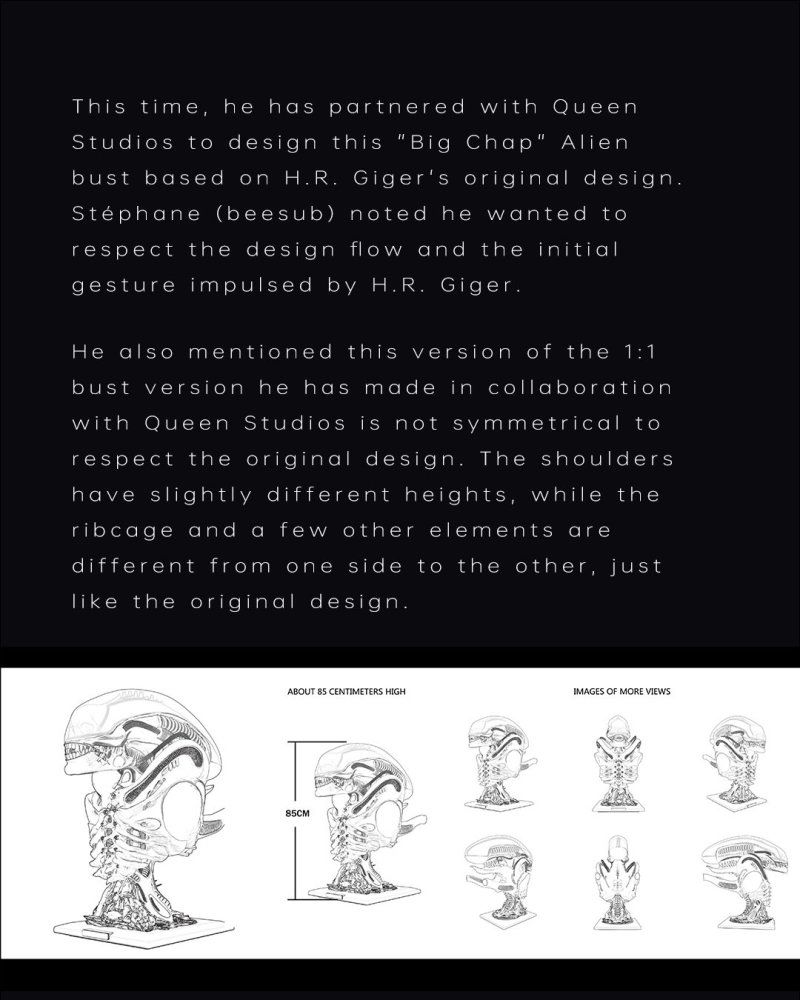 Alien Life-Size Bust