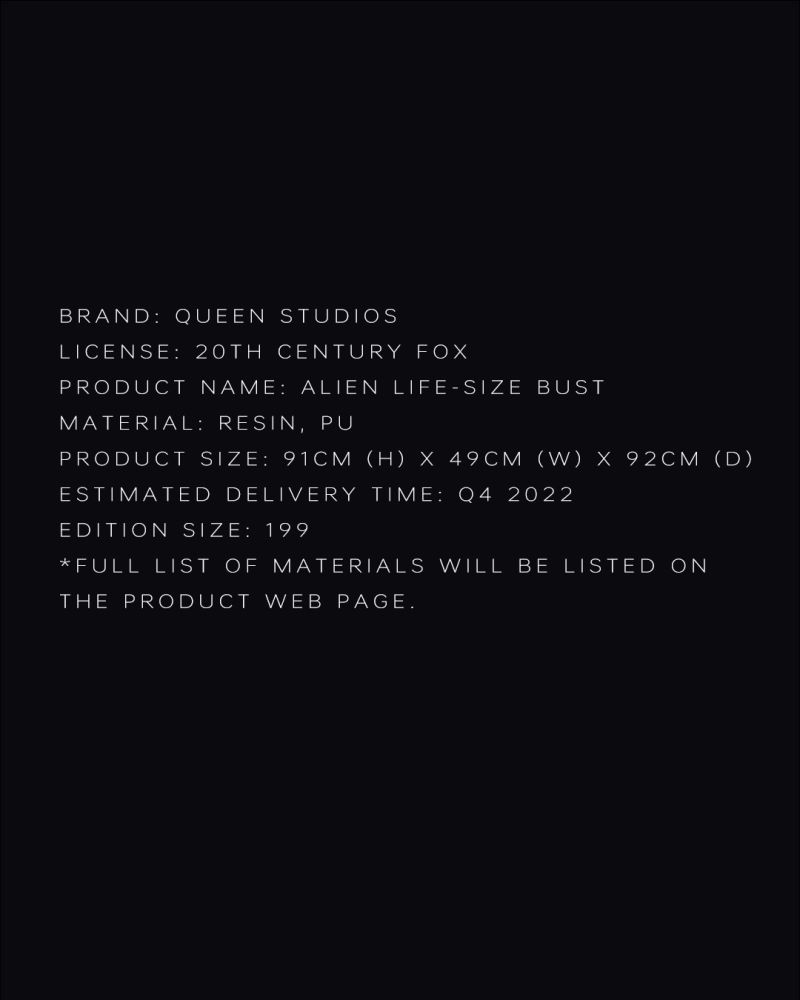 Alien Life-Size Bust