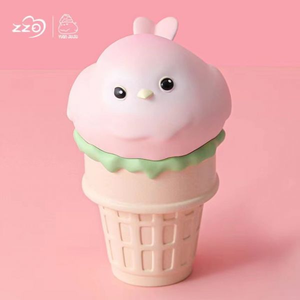 Yuan Jiujiu Creamy White Peach Cone