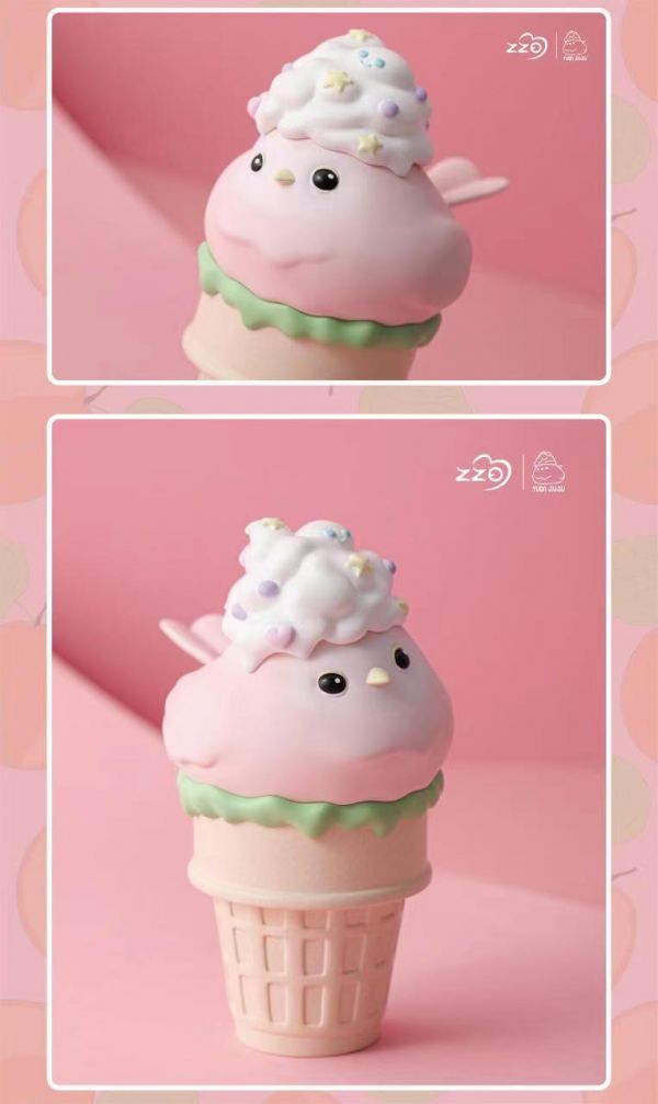 Yuan Jiujiu Creamy White Peach Cone