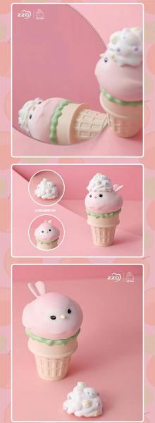 Yuan Jiujiu Creamy White Peach Cone