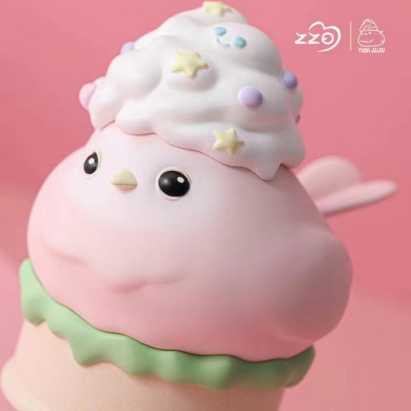 Yuan Jiujiu Creamy White Peach Cone