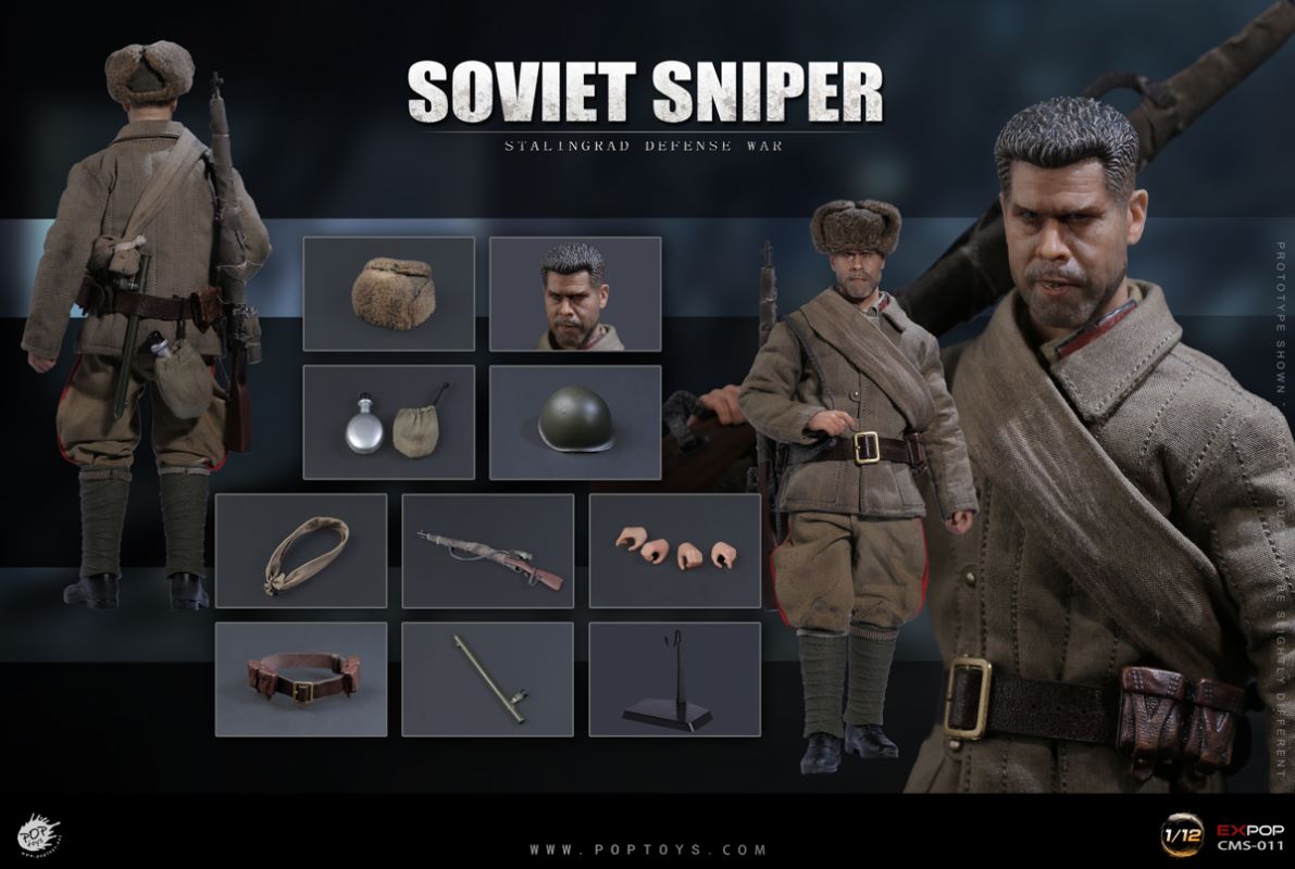 Soviet Sniper Vassili & Big gold tooth 1/12