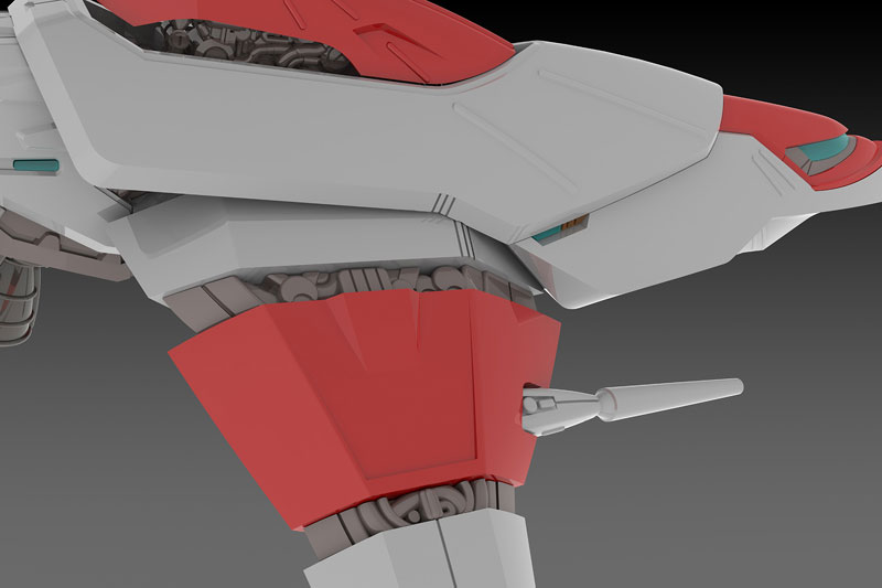 Darius 1/144 SILVER HAWK 3F-1B SPACE FIGHTER