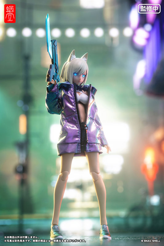 GNPROJECT Optional Costume Sune-chan Parka (Polarized Blue Purple Ver.) (for dolls)