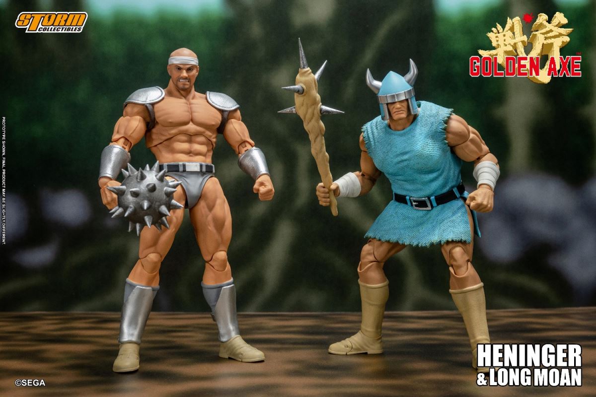 HENINGER & LONG MOAN 2 PACK - GOLDEN AXE ACTION FIGURES