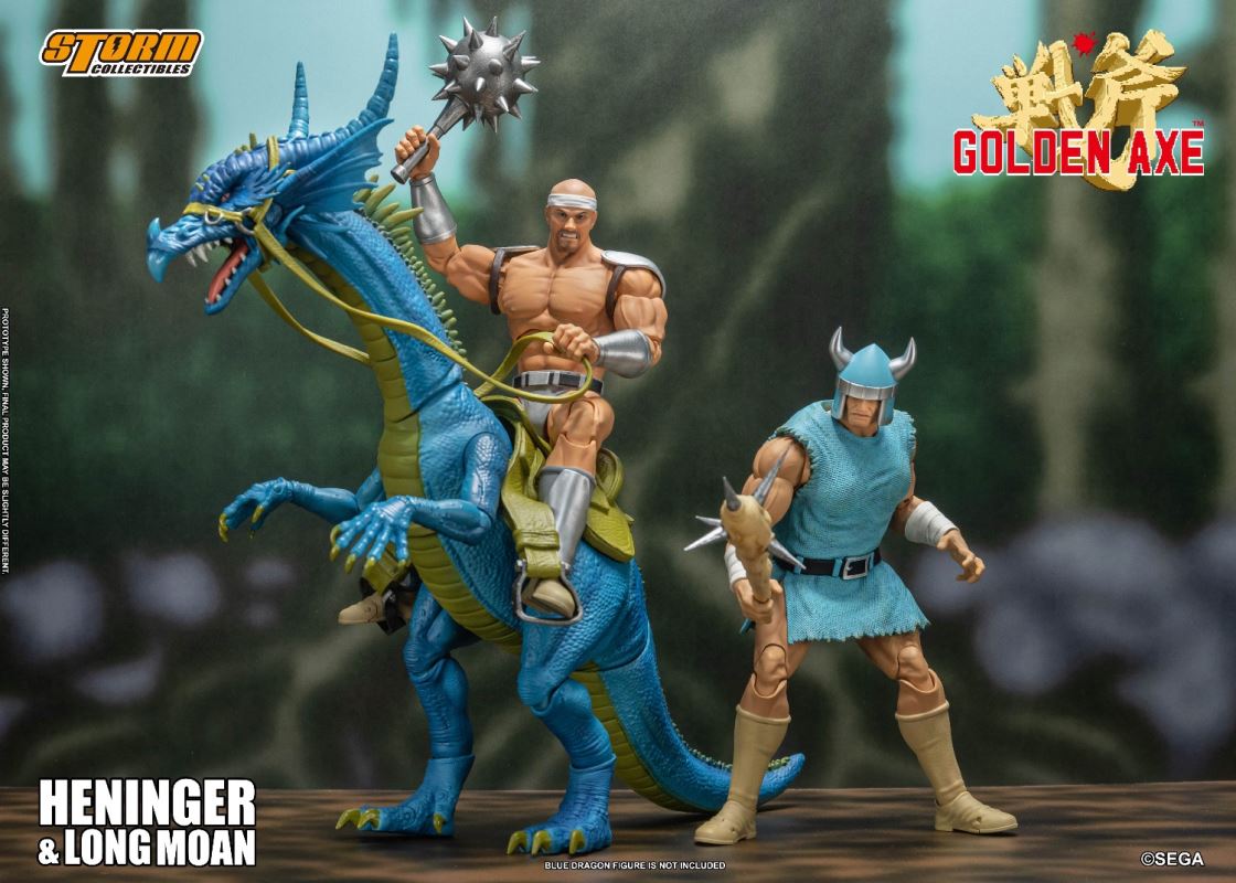 HENINGER & LONG MOAN 2 PACK - GOLDEN AXE ACTION FIGURES
