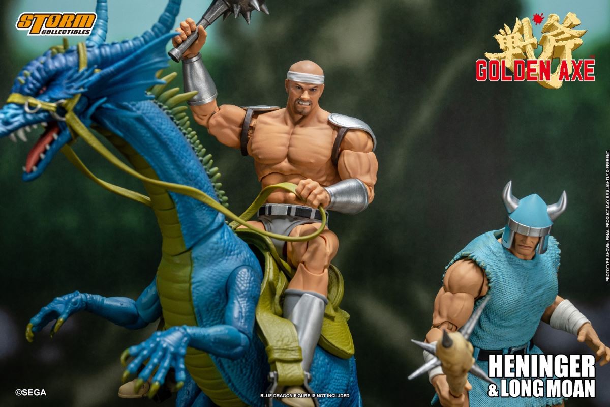 HENINGER & LONG MOAN 2 PACK - GOLDEN AXE ACTION FIGURES