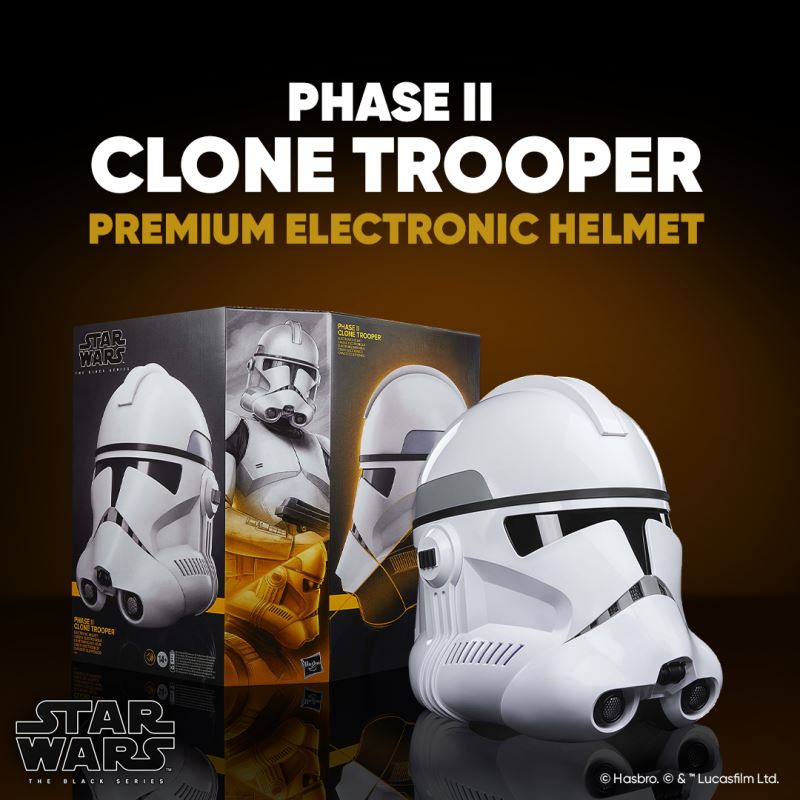Star Wars The Black Series Phase II Clone Trooper Premium Electronic Helmet
