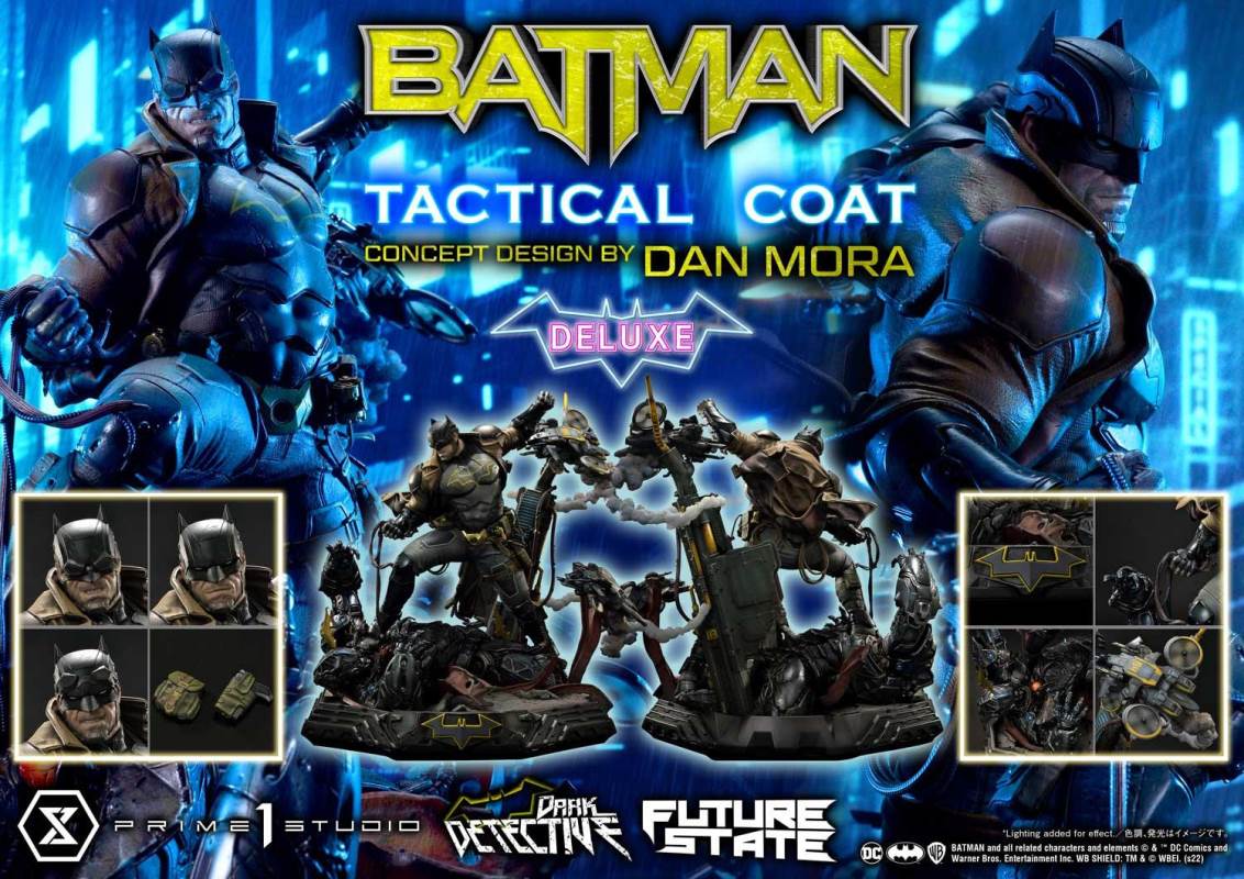 DC Future State Batman Dark Detective Tactical Coat DX