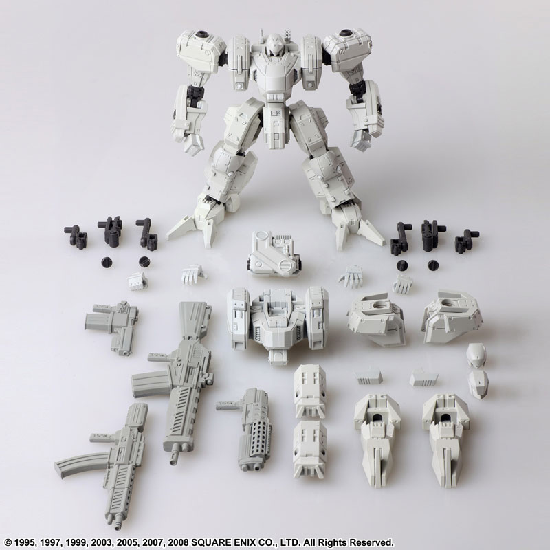Front Mission Structure Arts 1/72 Plastic Model Kit Zenith DV White 4Unit Set