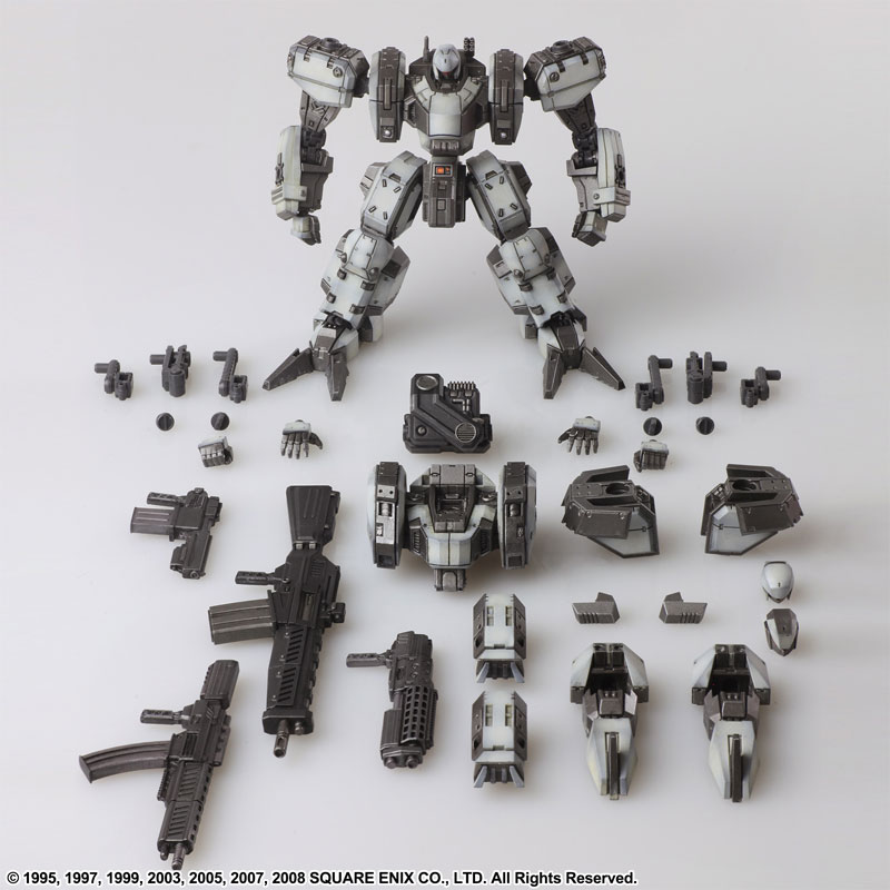 Front Mission Structure Arts 1/72 Plastic Model Kit Zenith DV White 4Unit Set