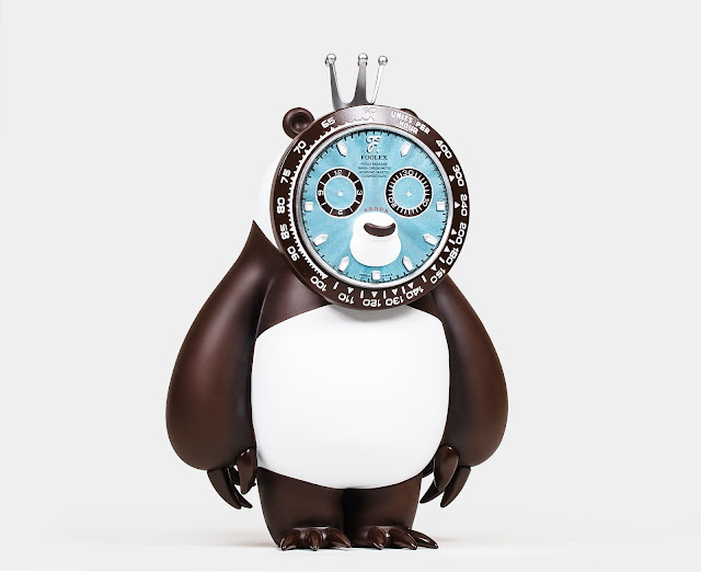 HONMONO TAIKETSU BLUE PANDA Ice Blue Panda