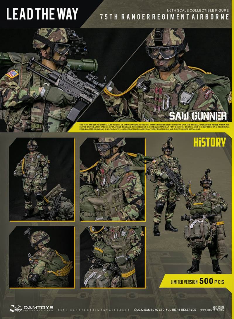 US Army 75th Ranger Airborne Gunner [Limited Edition] 1/6