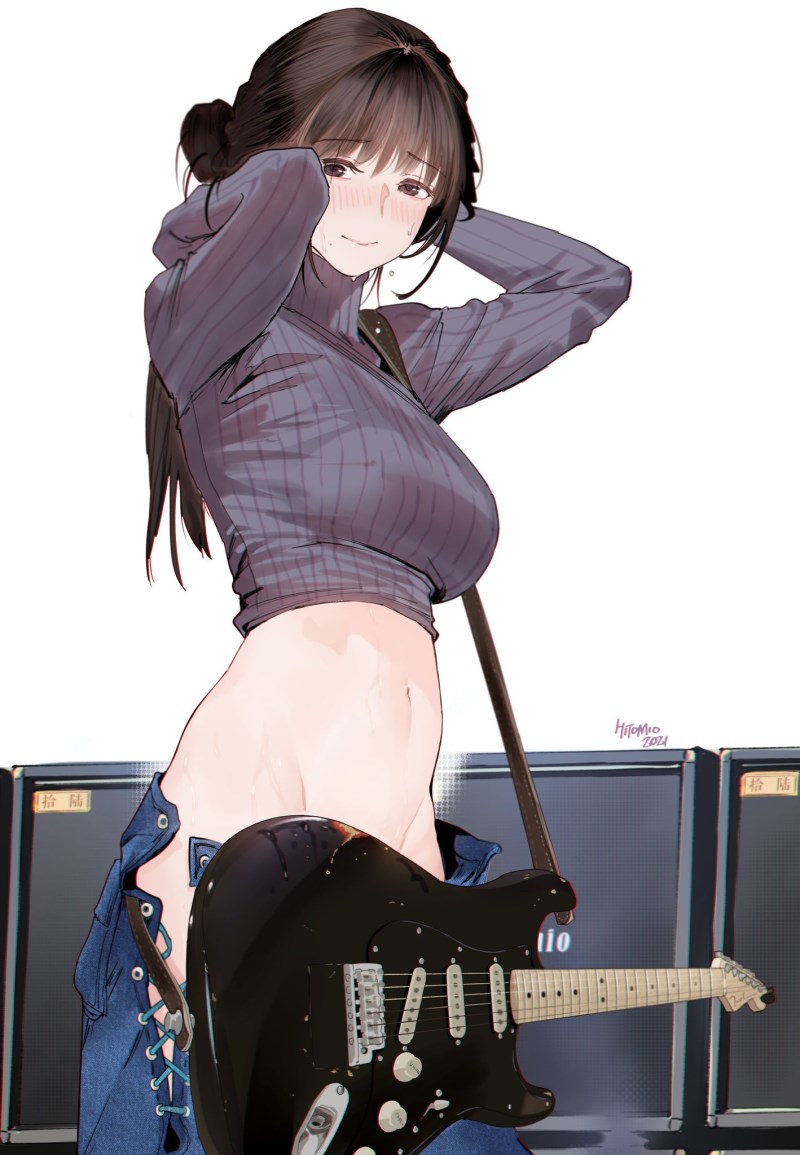 hitomio16 Original Character Guitar Little Sister 1/7