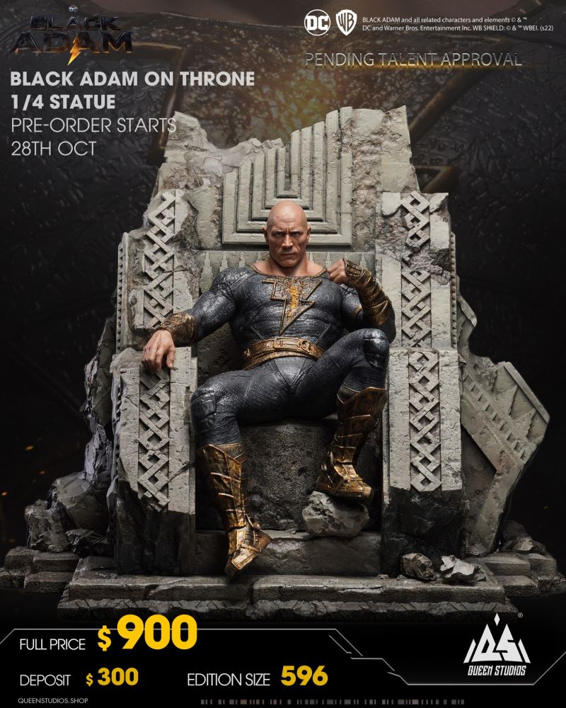 Black Adam On Throne 1/4