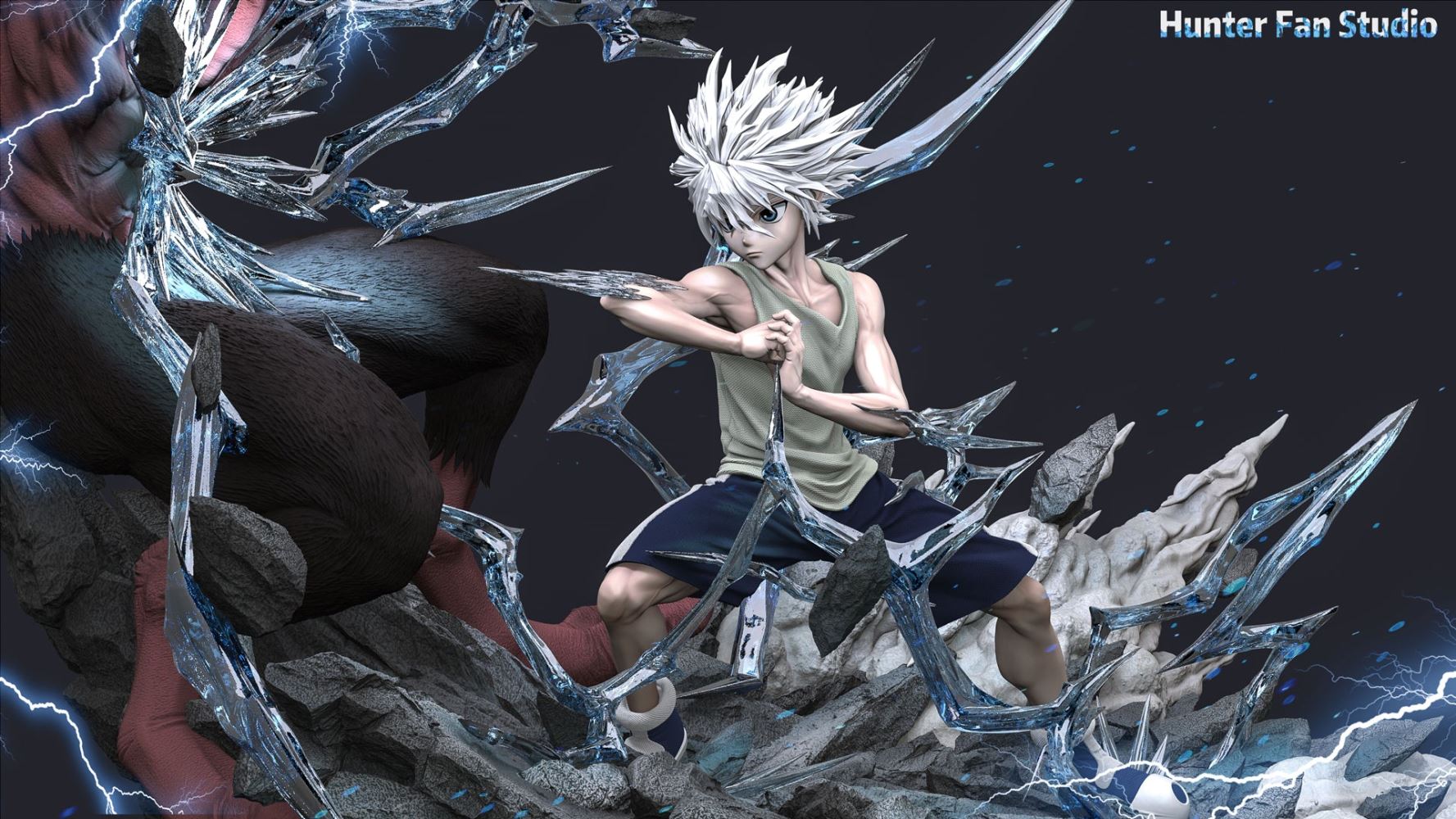 Killua Zoldyck (Godspeed) vs Menthuthuyoupi - HUNTER x HUNTER