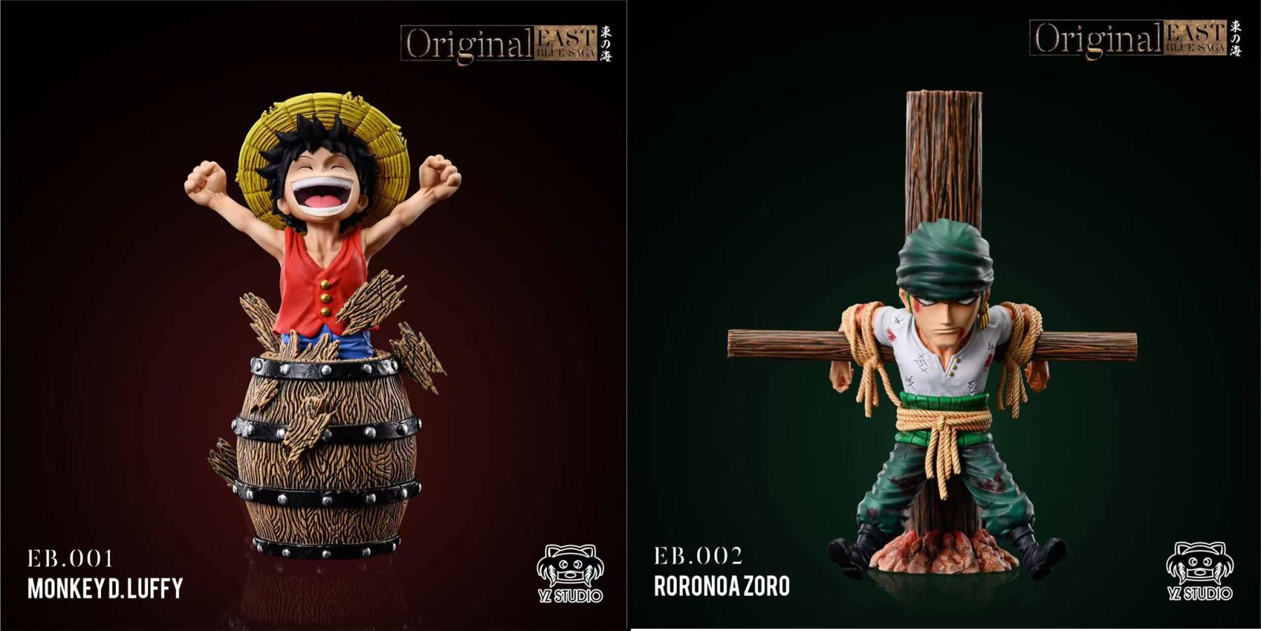 East Blue Saga Series 001 Monkey D. Luffy & 002 Roronoa Zoro - ONE PIECE