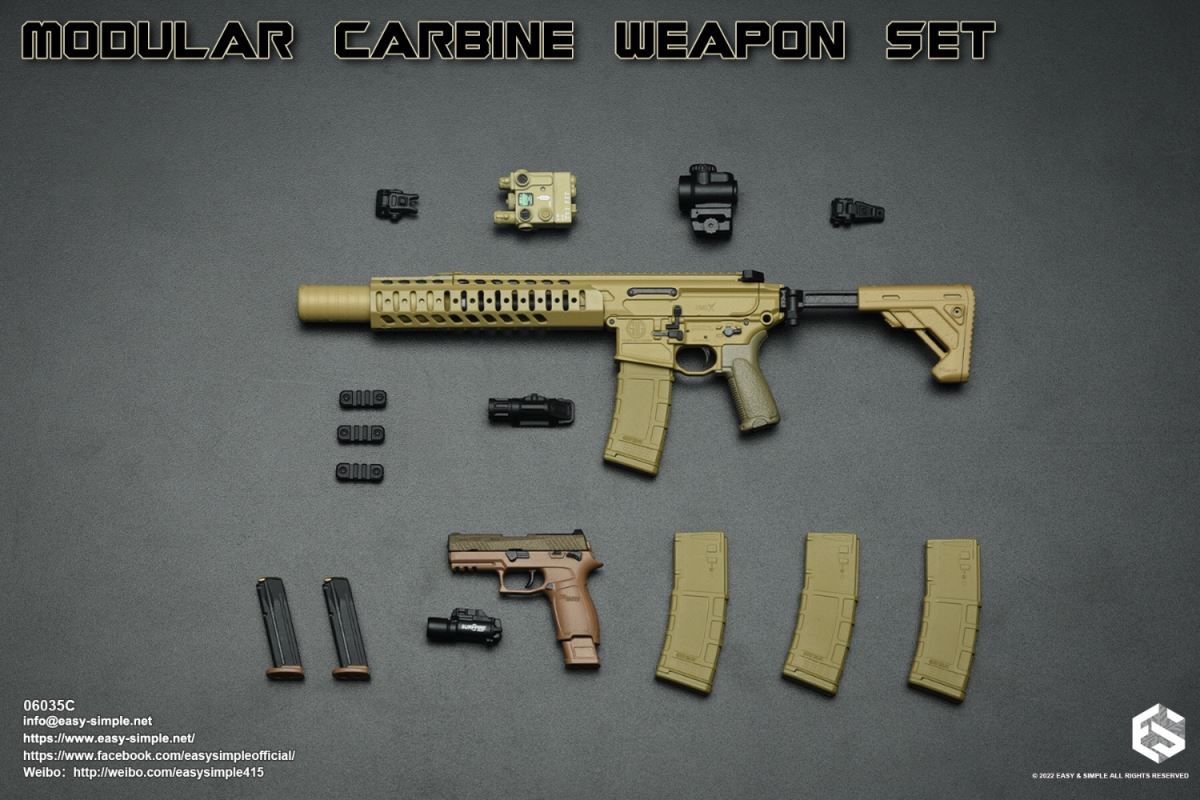 Modular Carbine Weapon Set 1/6