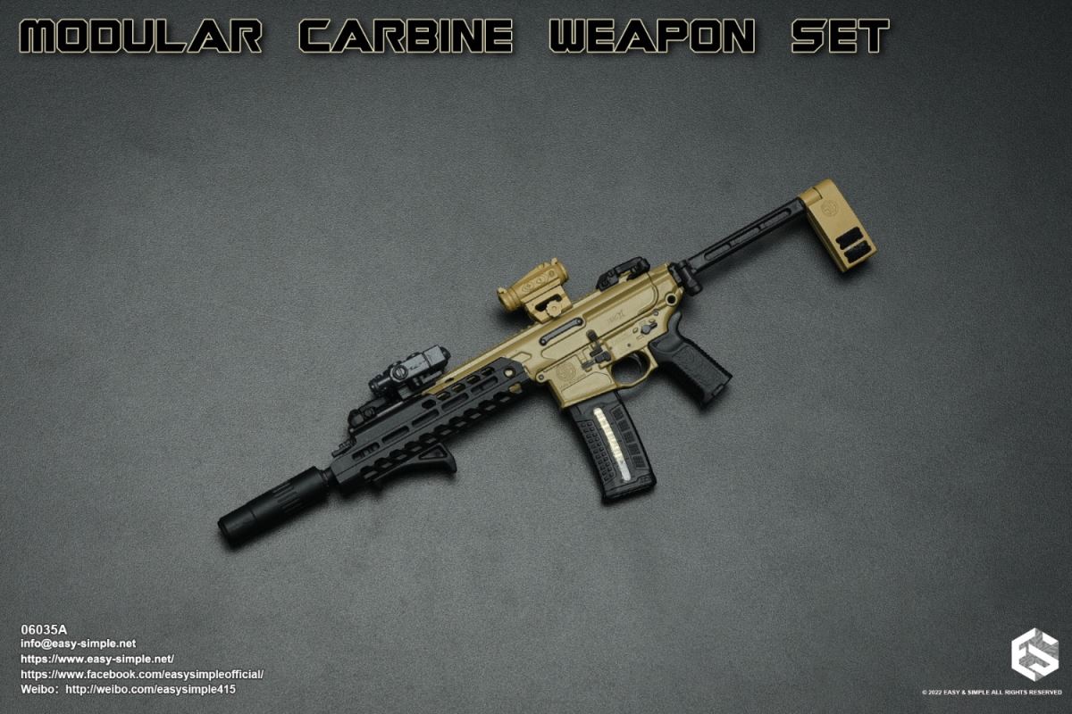 Modular Carbine Weapon Set 1/6