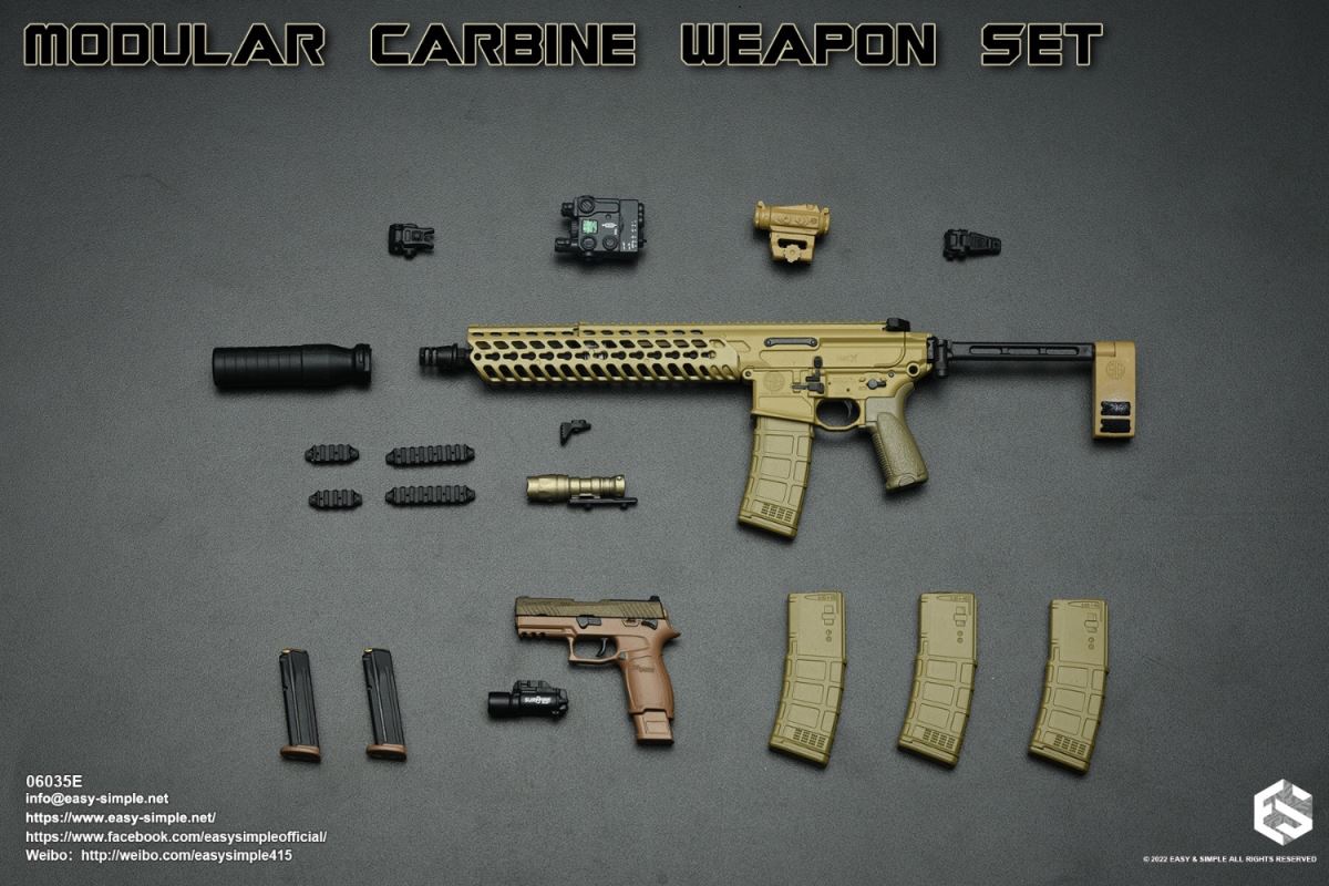 Modular Carbine Weapon Set 1/6